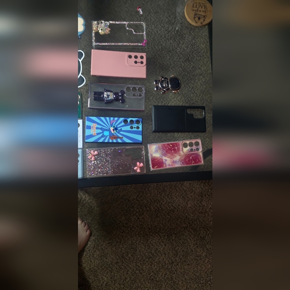 Lot of Samsung Galaxy S 23 ultra phone cases